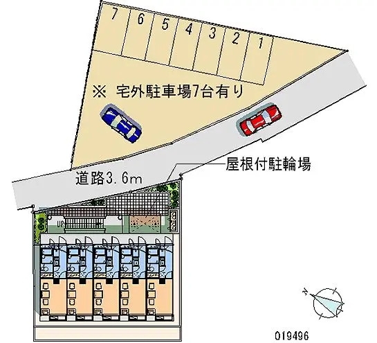 ★手数料０円★伊勢原市笠窪　月極駐車場（LP）